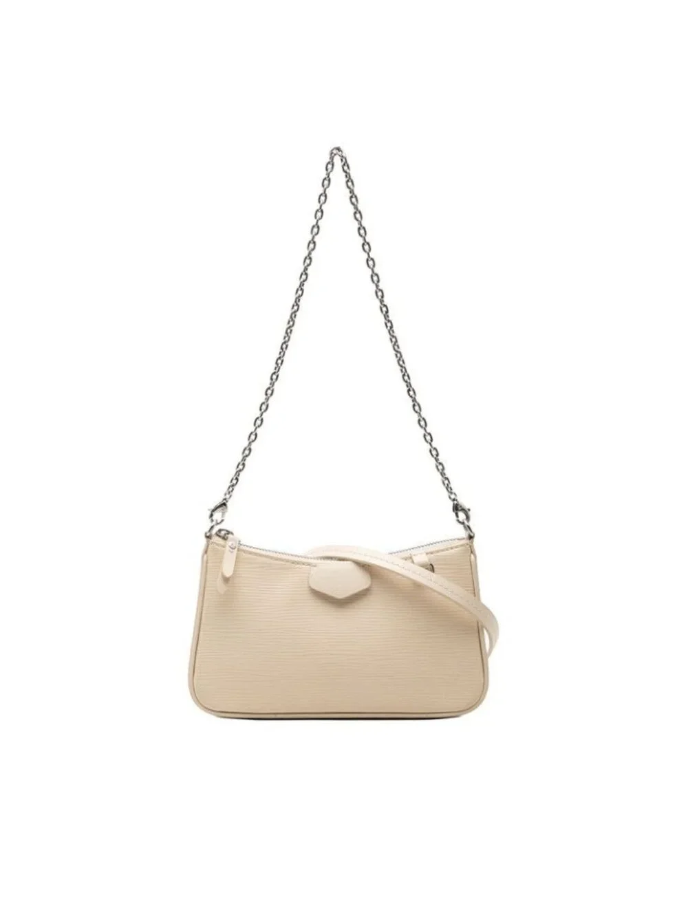 Louis Vuitton Epi Easy Pouch 2-Way Shoulder Bag Beige Leather
